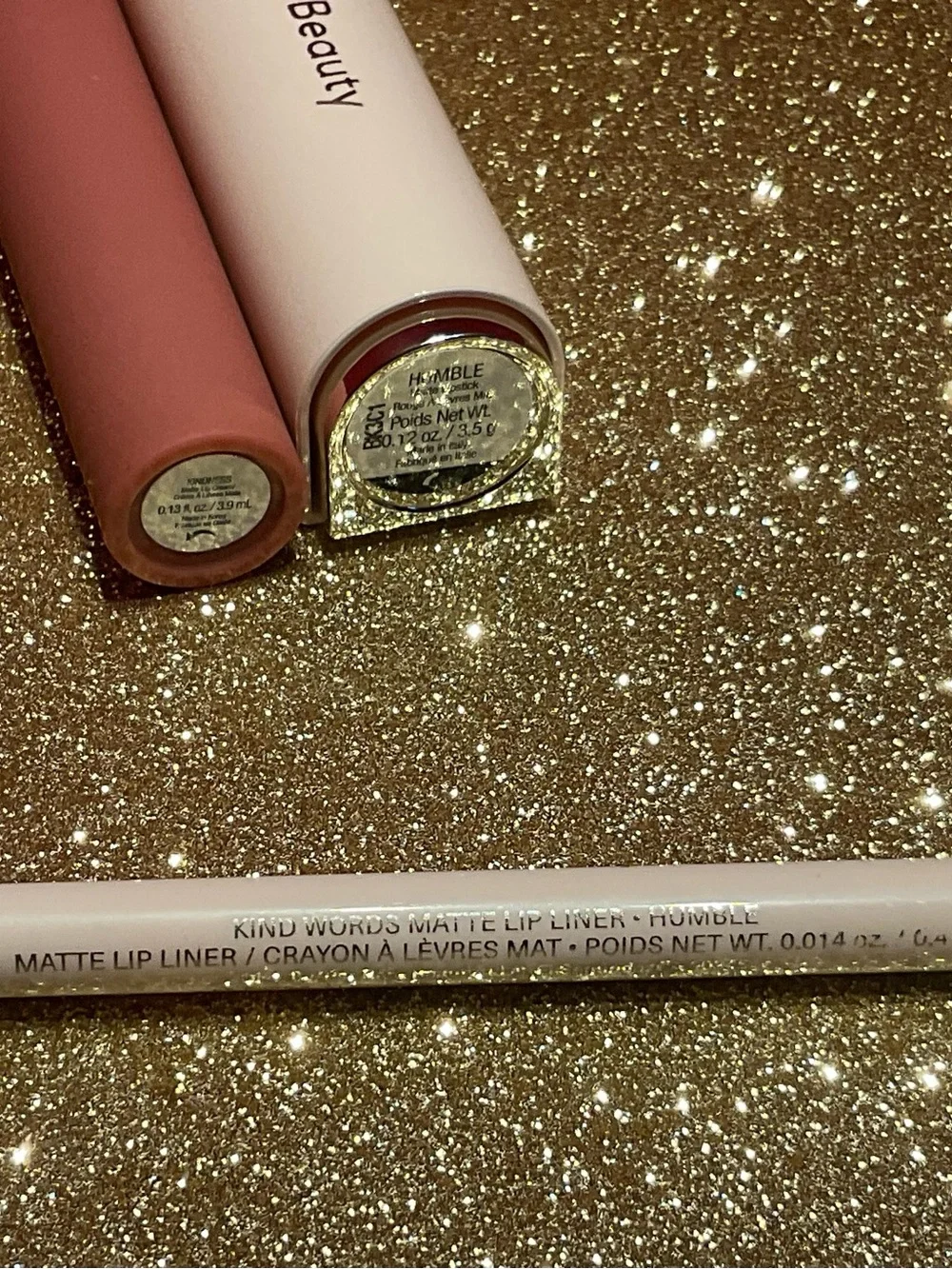 💋 RARE BEAUTY Kind Words Matte Lipstick - HUMBLE & Liner & Gloss